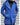 cappotto doppio petto con cappuccio blu royal