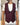 gilet doppiopetto bordeaux